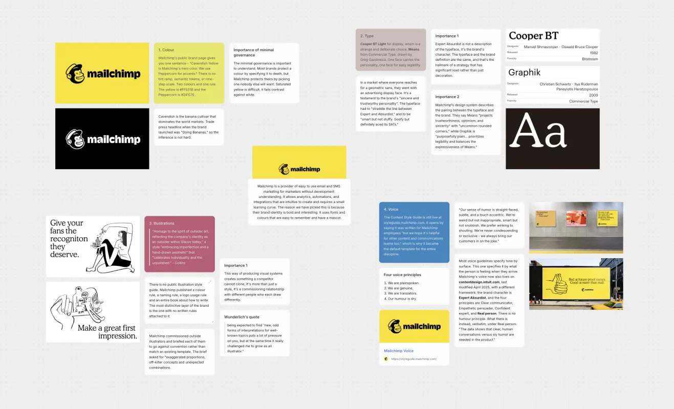 Brand Research, an example project laid out on a Causal canvas