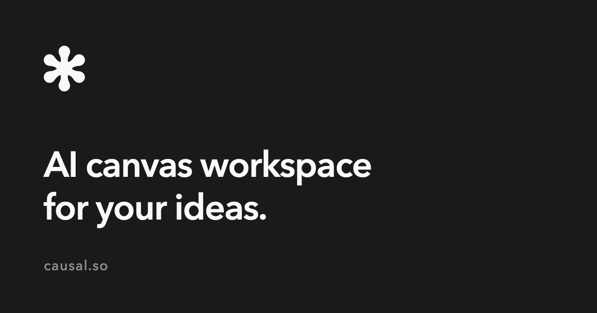 AI Canvas Workspace for Your Ideas (Website)