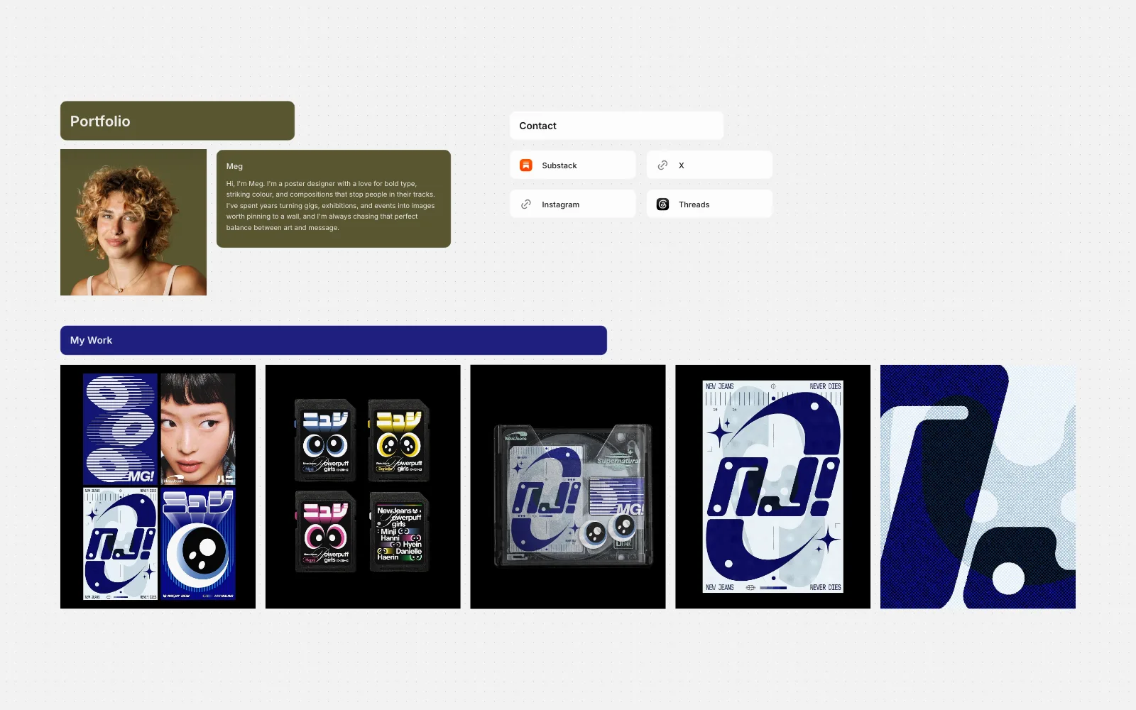 Portfolio template preview